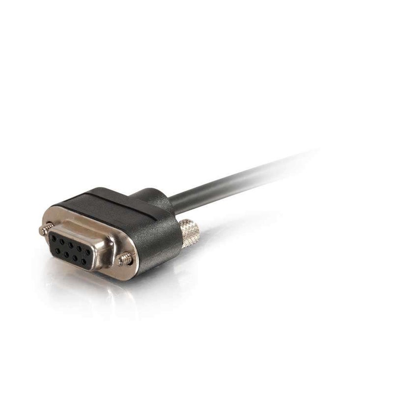 C2G Legrand - C2G DB9 Cable, Black Serial RS232 Cable, 3 Foot Serial Cable, CMG-Rated Female to Female in-Wall Serial Cable, C2G 52147 - Image 3